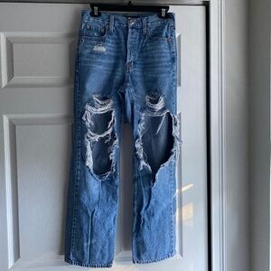 Aeropostale 90s baggy ripped jeans size 2 short